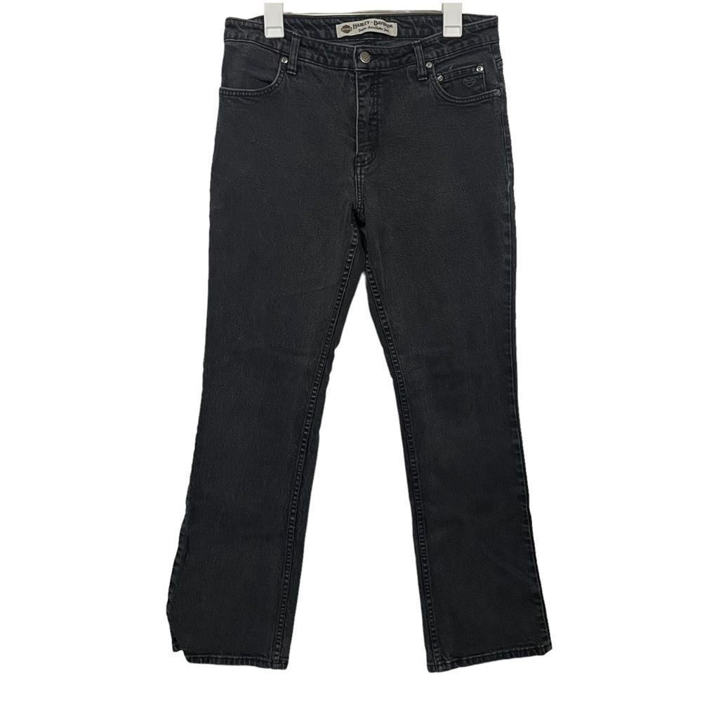 Harley Davidson Black Boot Cut Riding Jeans